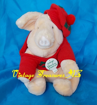 Farm Aid Younkers Department Stores Yoinki Pig Francesca Hoerlein/Elaine Arnold Plush Stuffed Animal Mascot Toy/Pinback Set Vintage 1987 <b><span style='color:red'>***USPS STANDARD POST SHIPPING INCLUDED – DOMESTIC ORDERS ONLY!***</span></b><span style='color:purple'> Image for Farm Aid Younkers Department Stores Yoinki Pig Francesca Hoerlein/Elaine Arnold Plush Stuffed Animal Mascot Toy/Pinback Set Vintage 1987 <b><span style='color:red'>***USPS STANDARD POST SHIPPING INCLUDED – DOMESTIC ORDERS ONLY!***</span></b><span style='color:purple'>